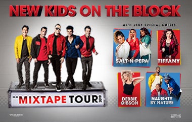 More Info for New Kids On The Block Announce The Mixtape Tour  With Very Special Guests Salt-N-Pepa, Tiffany, Debbie Gibson And Naughty By Nature With A Stop At Xfinity Mobile Arena On June 27, 2019