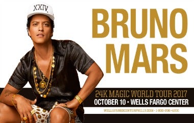 More Info for Grammy Award-Winning Superstar Bruno Mars Brings '24k Magic World Tour' to Xfinity Mobile Arena on October 10