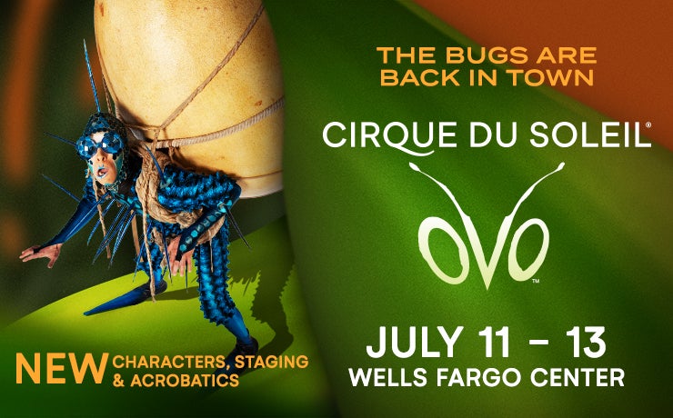 More Info for The Bugs Are Back In Town! OVO by Cirque du Soleil from July 11-13, 2025 