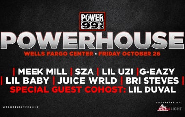 More Info for Meek Mill, SZA, Lil Uzi Vert, G-Eazy And More To Headline POWER99 FM’S POWERHOUSE 2018 At Xfinity Mobile Arena On October 26