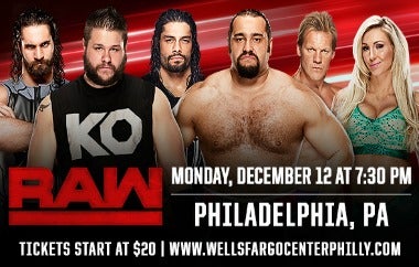 More Info for WWE Raw Slams Xfinity Mobile Arena into National Spotlight on December 12